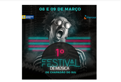 Imagem da notícia Alô artistas: Chapadão do Sul abre inscrições para 1º Festival de Música